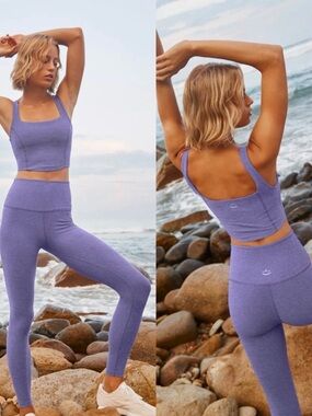 Beyond Yoga Spacedye Midi Leggings Purple XS